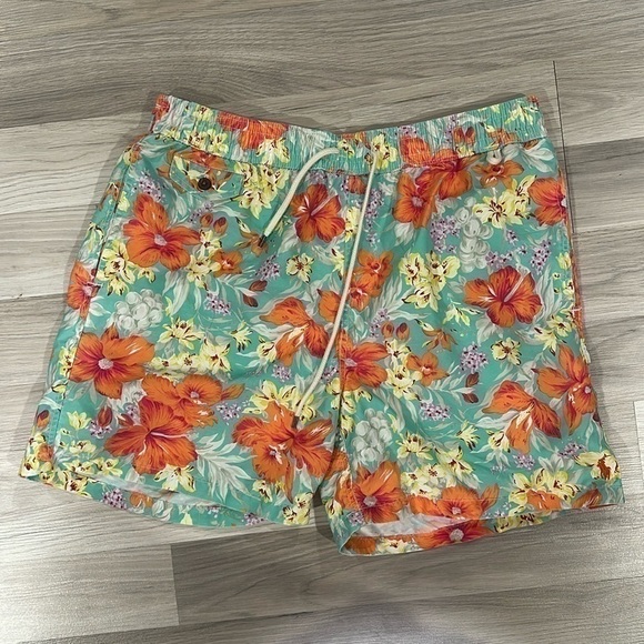 Polo Ralph Lauren Men’s Floral print swim trunks Sz XL
